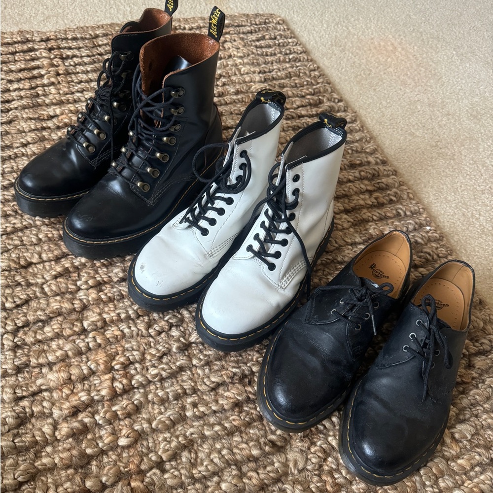 Dr. Martens Black Leather Boots